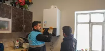 Van Gürpınar'da Doğal Gaz Dönüşüm Projesi ile 42 Haneye Destek