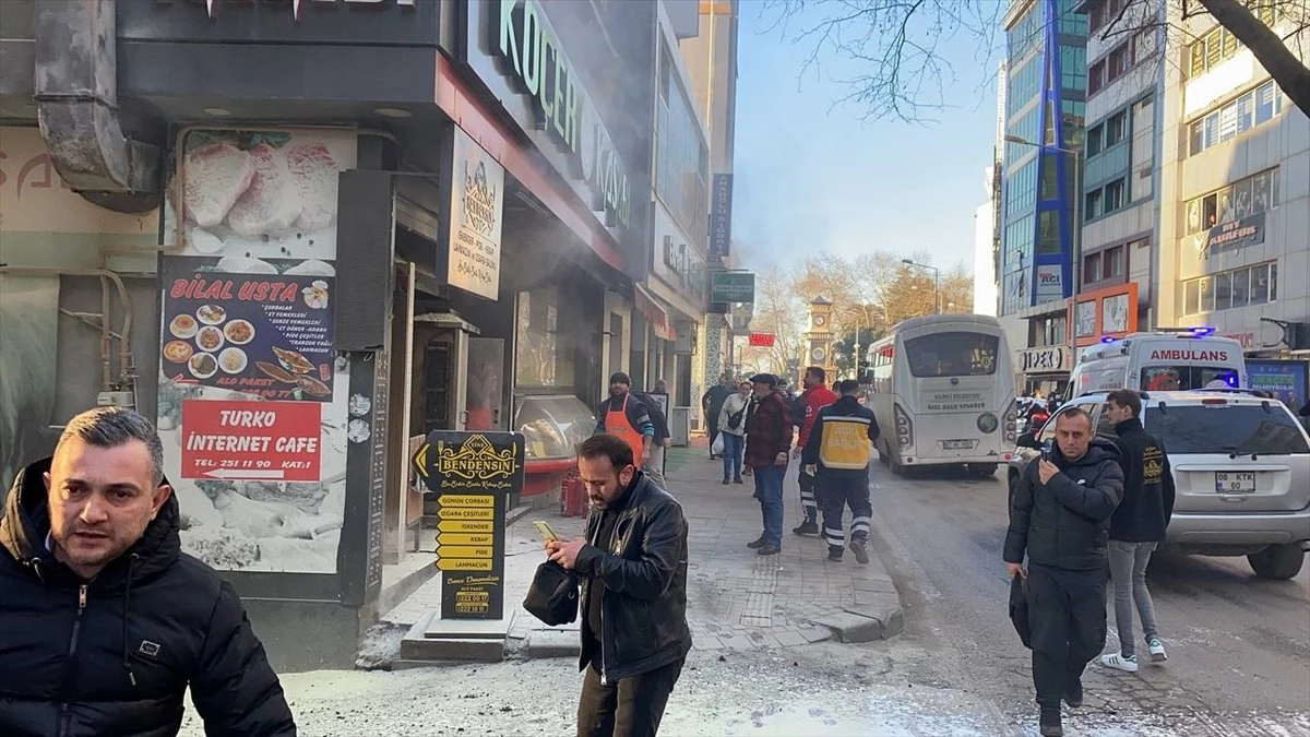 Zonguldak\'ta kasap dükkanının bacasında çıkan yangın söndürüldü