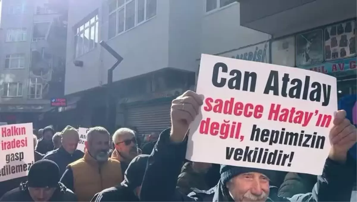 TİP Milletvekili Can Atalay\'ın düşürülmesi protesto edildi