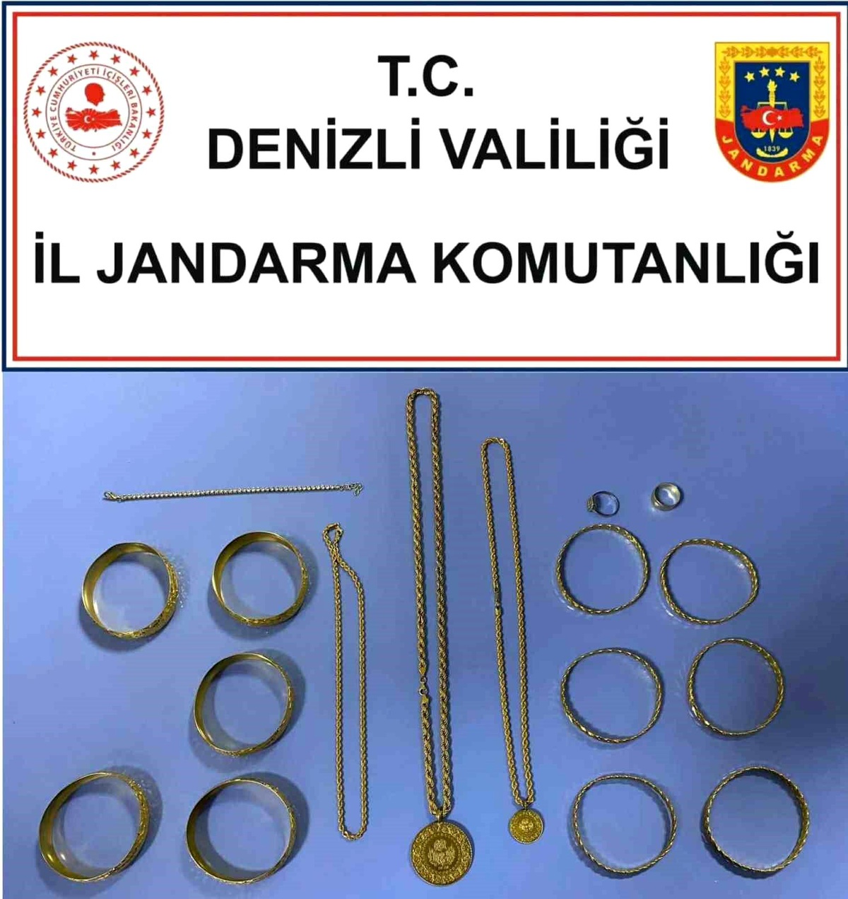 Denizli İl Jandarma Komutanlığı\'ndan Asayiş Çalışmaları Raporu