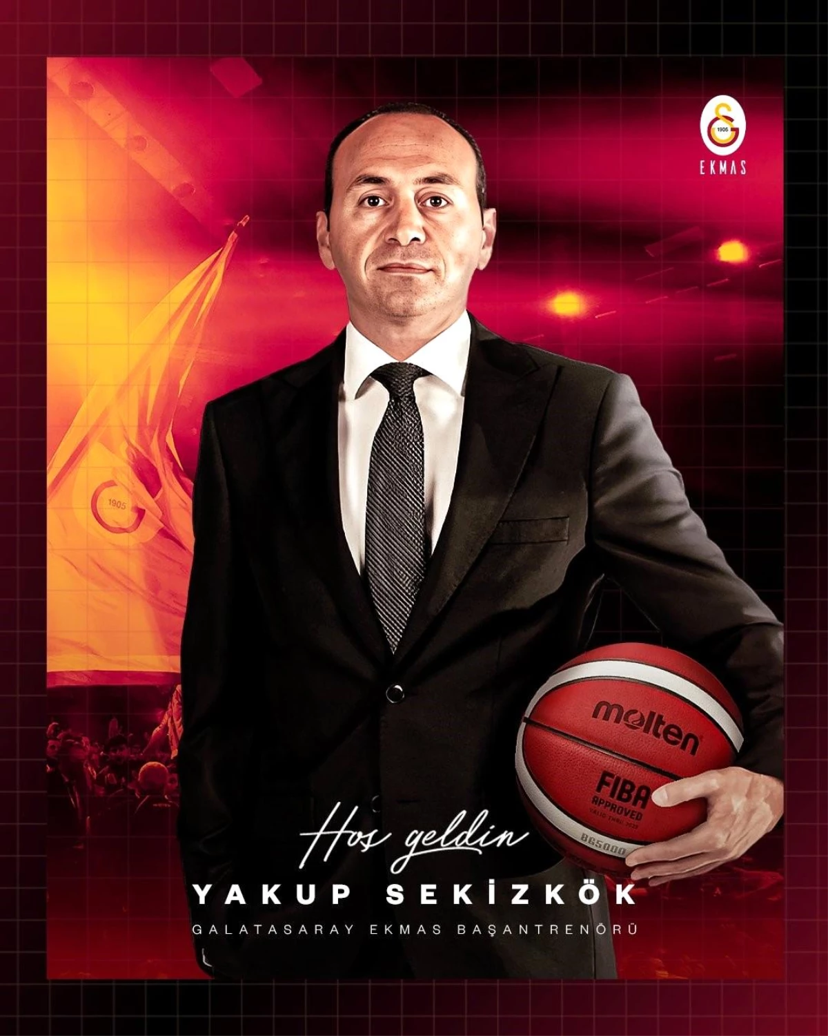 Galatasaray: "Erkek Basketbol Takımımız Galatasaray Ekmas, bu sezon başından itibaren Darüşşafaka Lassa Başantrenörü olarak görev yapan Yakup...