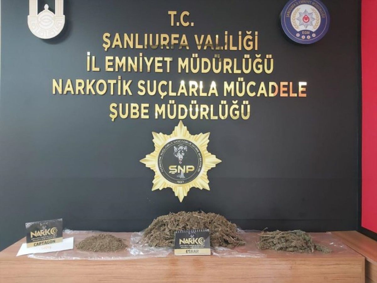 Şanlıurfa\'da düzenlenen uyuşturucu operasyonunda 5 şüpheli gözaltına alındı