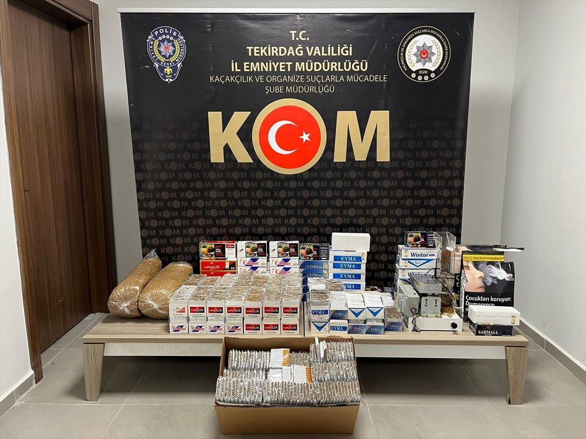 Tekirdağ\'da 46 Bin Makaron Ele Geçirildi, 1 Şüpheli Tutuklandı