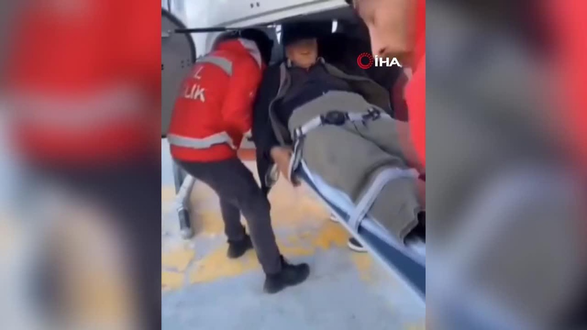 Van\'da kalp krizi geçiren yaşlı hasta için helikopter havalandı