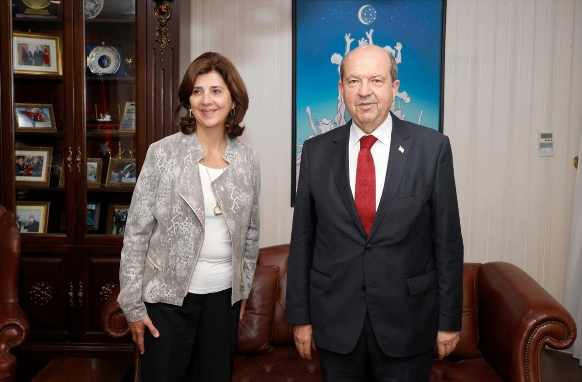 KKTC Cumhurbaşkanı Ersin Tatar, BM Genel Sekreteri\'nin Kıbrıs Temsilcisi\'ni ikinci kez kabul etti