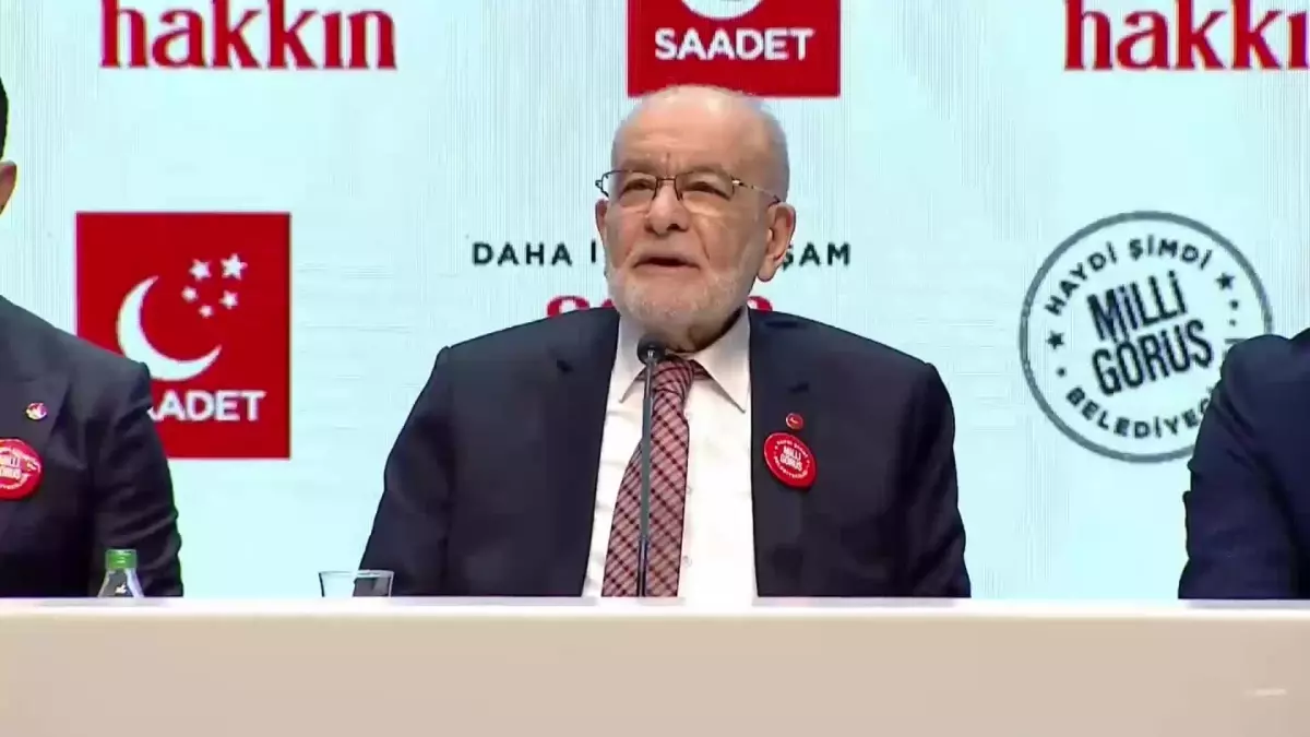 Saadet Partisi, 339 Belediye Başkan Adayını Açıkladı...Temel Karamollaoğlu: "Belediyelerimizin Kapısından Arsız, Hırsız Girmeyecektir"