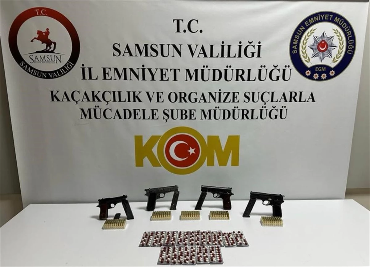 Samsun\'da silah kaçakçılığı operasyonunda 2 şüpheli gözaltına alındı