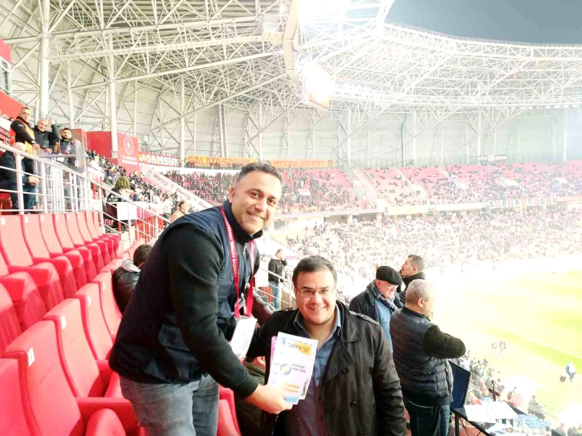 Samsunspor-Galatasaray maçında taraftarlar yasa dışı bahis ve SİBERAY hakkında bilgilendirildi