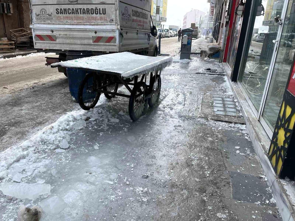 Ağrı\'da Hayat Soğuk Hava Nedeniyle Durma Noktasına Geldi