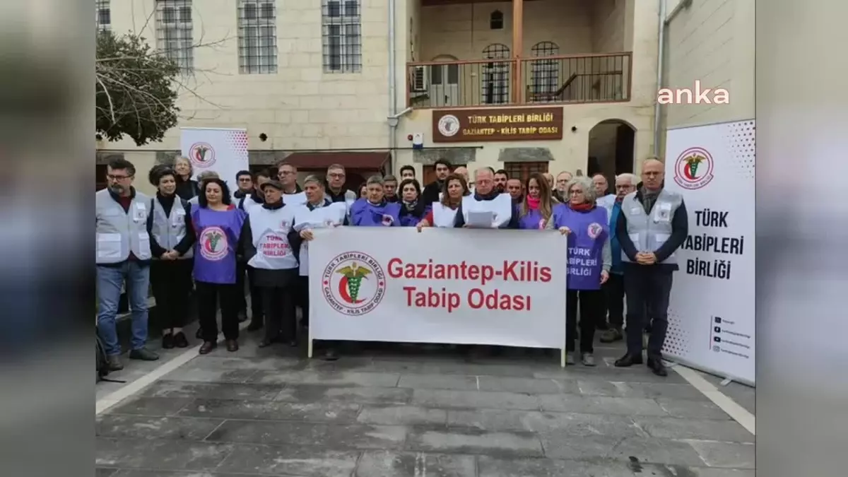 TTB ve Gaziantep-Kilis Tabip Odası, 6 Şubat depremlerinin birinci yılında ortak basın açıklaması yaptı