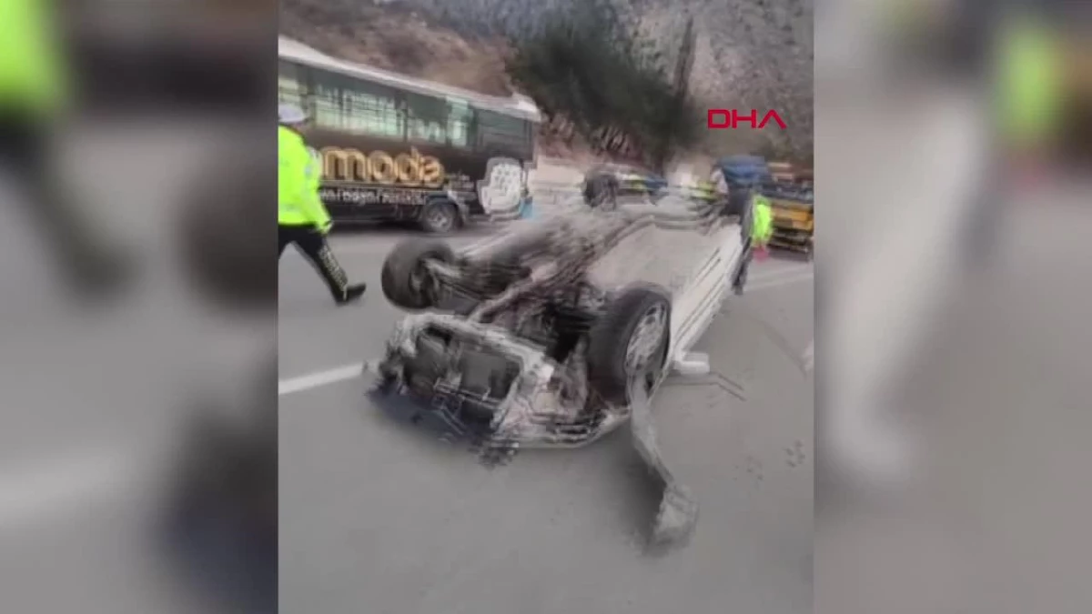 Amasya\'da Otomobil Takla Attı: 3 Yaralı