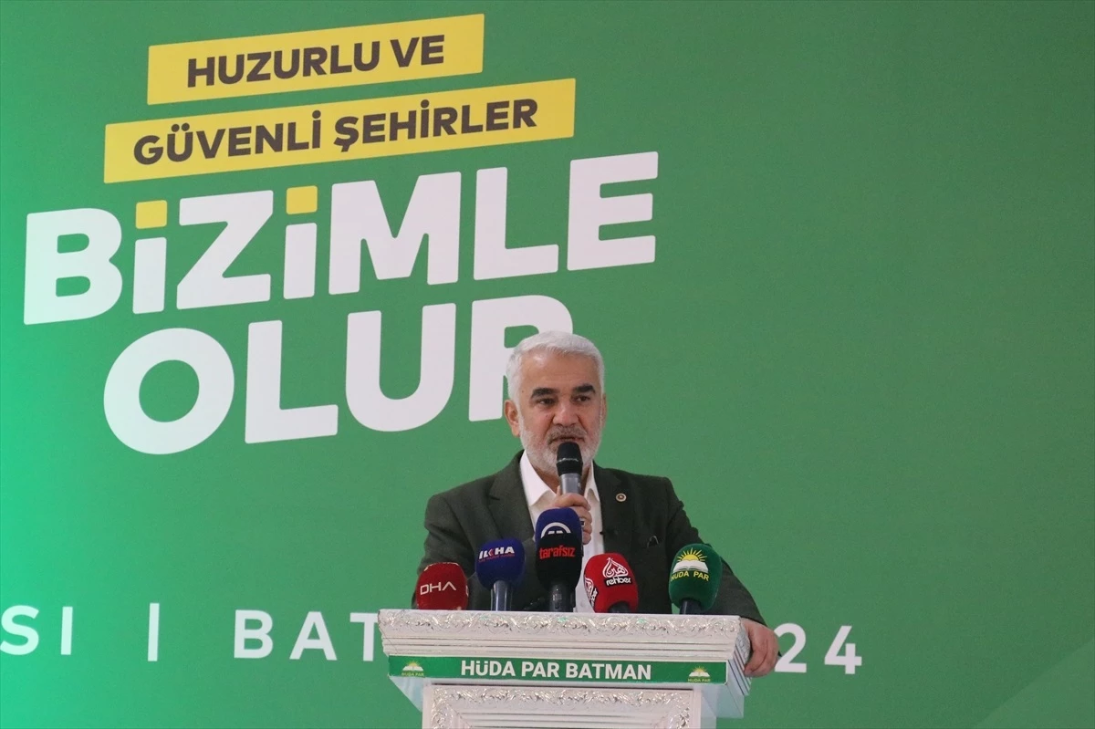 HÜDA PAR Genel Başkanı Yapıcıoğlu: Belediyelerimizde rüşvet ve yolsuzluk asla olmayacaktır