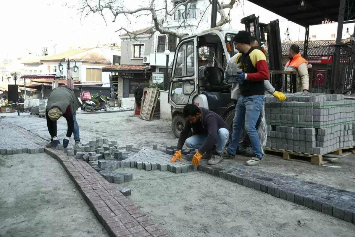 Kuşadası\'nda Yıldırım Caddesi\'nde Turizm Rotaları Yenileniyor