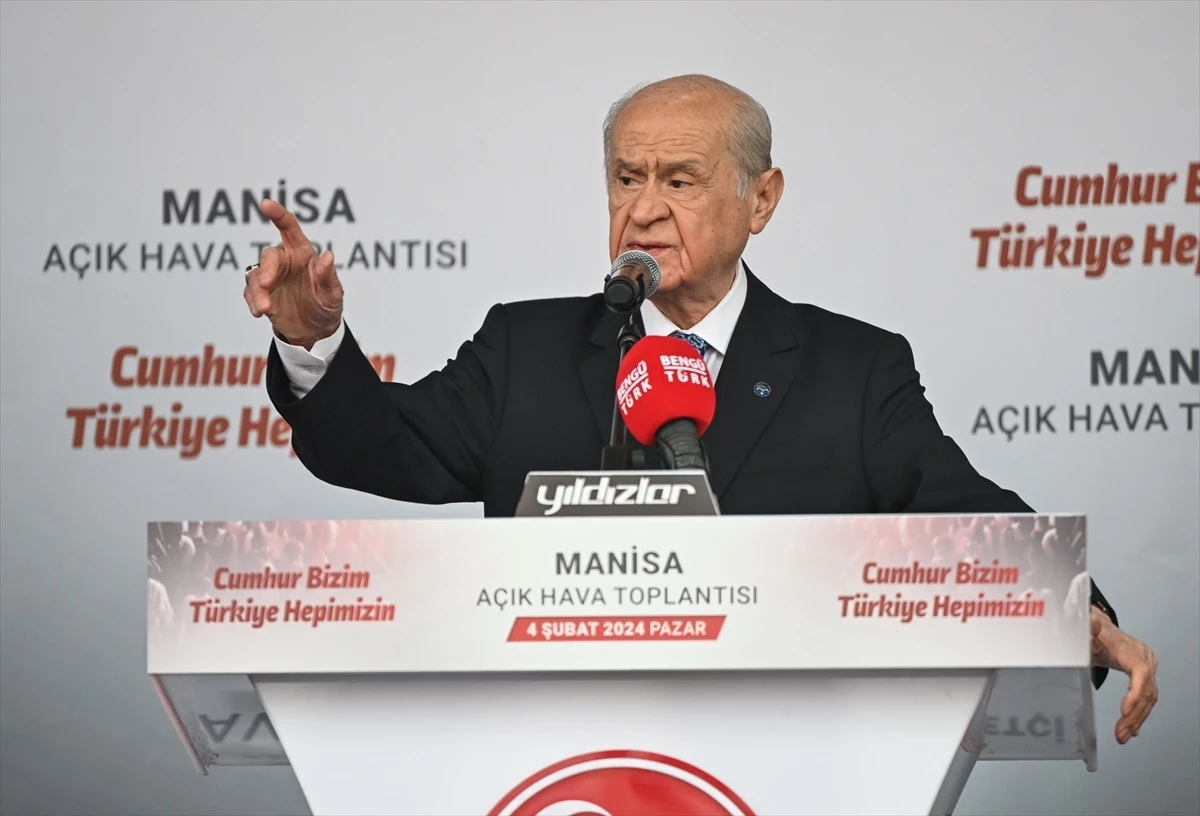 MHP Genel Başkanı Devlet Bahçeli, Manisa\'da konuştu: (1)