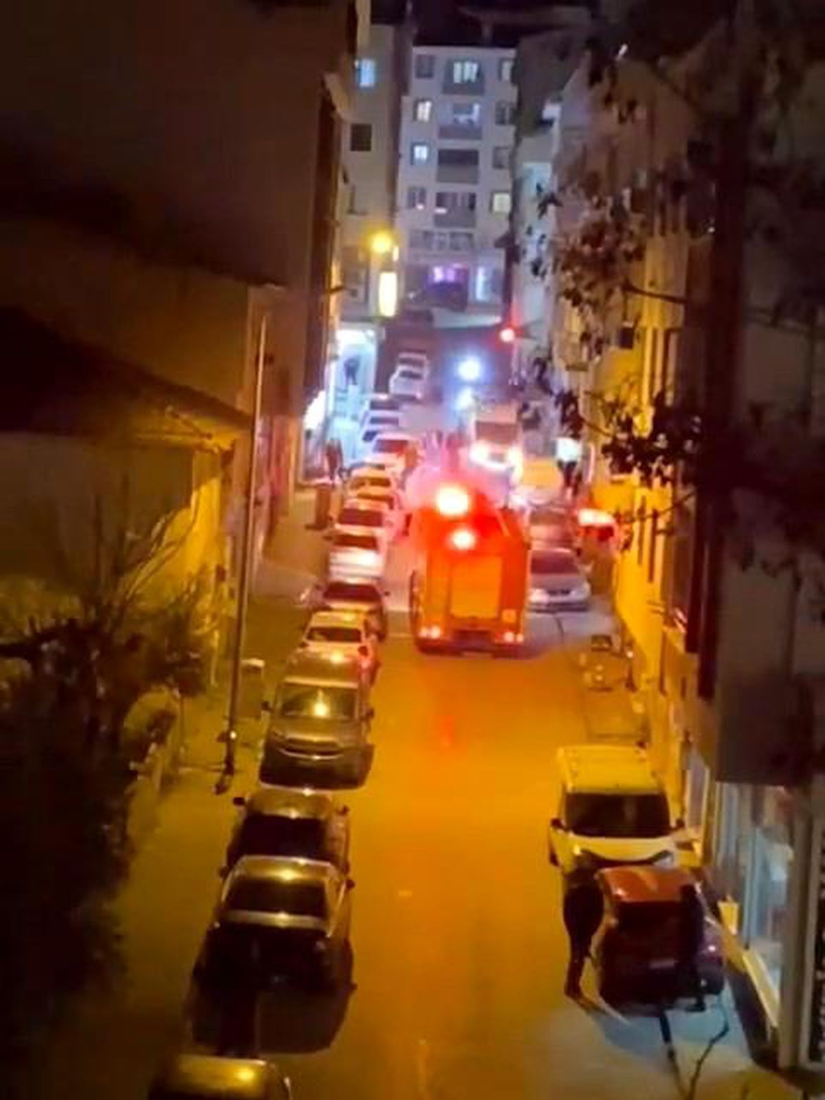 Bursa\'da park halindeki otomobil alev alev yandı