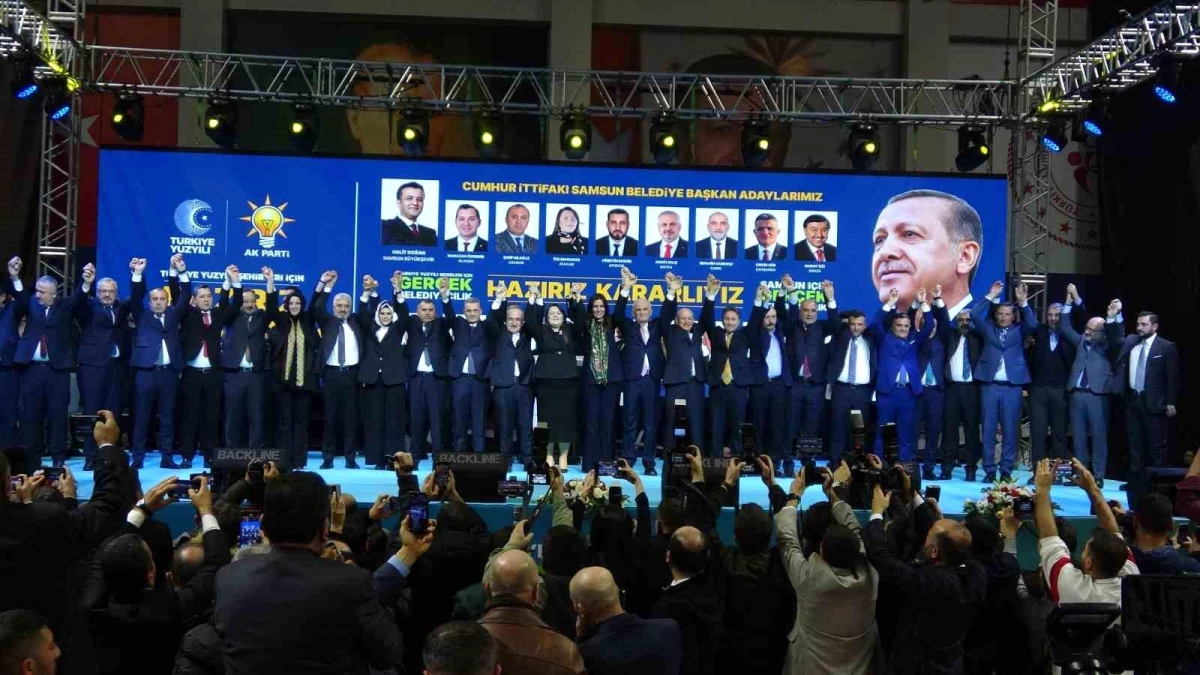 Samsun\'da Cumhur İttifakı\'nın belediye başkan adayları tanıtıldı