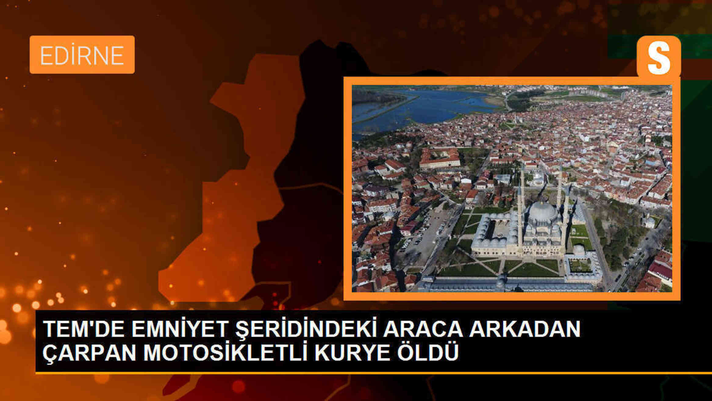 TEM Otoyolunda Motosikletli Kurye Hayatını Kaybetti