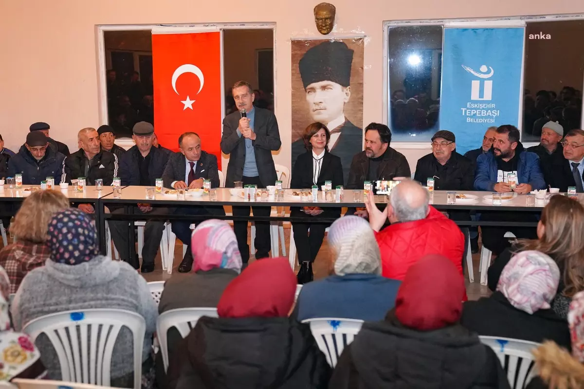 Tepebaşı Belediye Başkanı Ahmet Ataç, kırsal mahallelerde vatandaşlarla buluştu