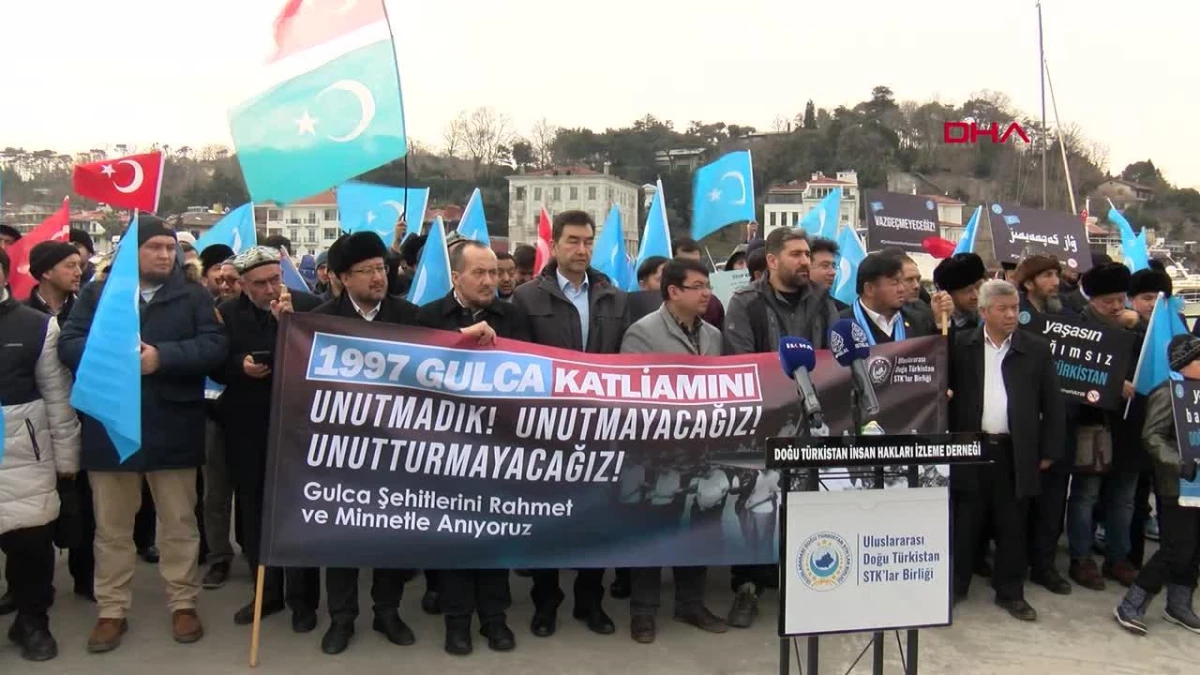 Uygur Türkleri, Gulca Katliamı\'nın Yıl Dönümünde Çin\'i Protesto Etti