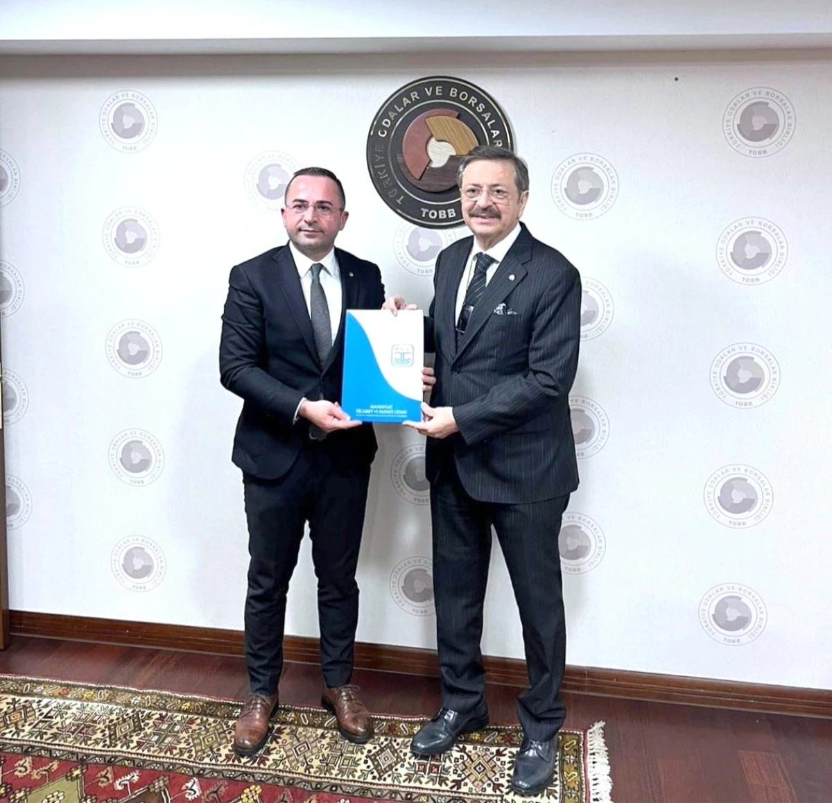 MATSO Başkanı Seydi Tahsin Güngör, TOBB Başkanı Rifat Hisarcıklıoğlu\'nu ziyaret etti