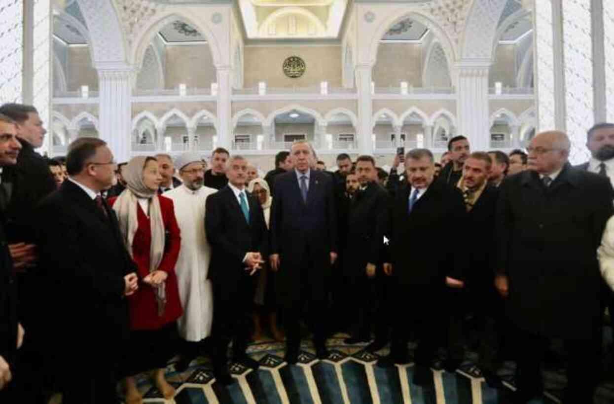 Cumhurbaşkanı Erdoğan, Şahinbey Millet Cami'nin açılışını gerçekleştirdi