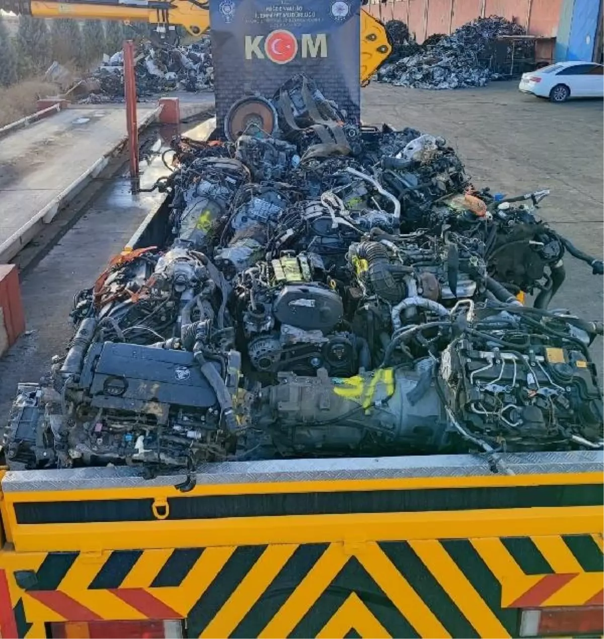 Niğde'de 4 Milyon TL Değerinde 27 Araç Motoru Ele Geçirildi