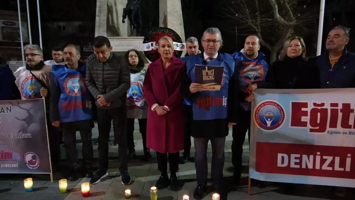 Denizli'de deprem anması düzenlendi