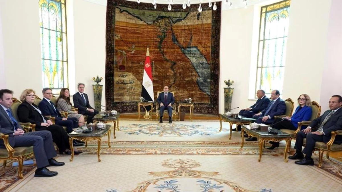 ABD Dışişleri Bakanı Blinken, Mısır\'da Cumhurbaşkanı es-Sisi ile görüştü