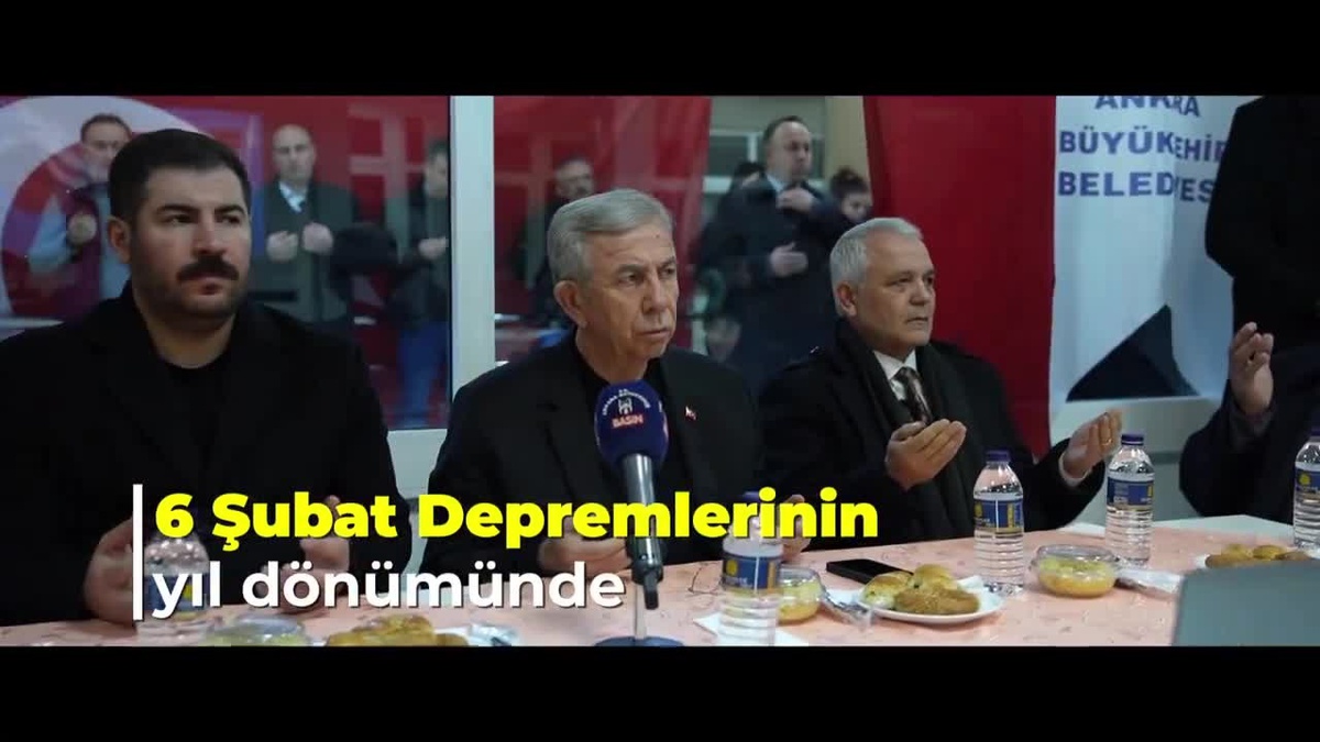 Ankara Büyükşehir Belediyesi, Kahramanmaraş depremlerinde hayatını kaybedenleri anma programı düzenledi