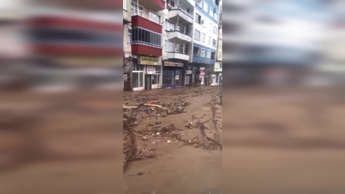Artvin\'de heyelan meydana geldi