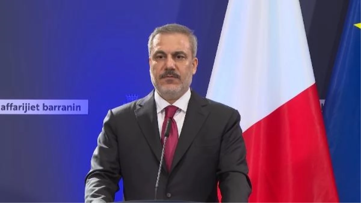 Dışişleri Bakanı Hakan Fidan Malta\'da açıklamalarda bulundu