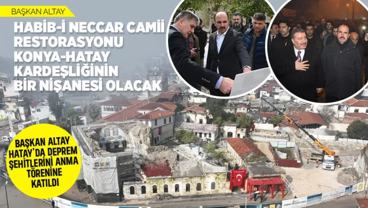 Başkan Altay, Habib-i Neccar Camii\'nin Restorasyon Çalışmalarını İnceledi