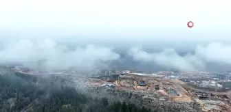 Bulutların üzerindeki Yeni Adıyaman böyle görüntülendi