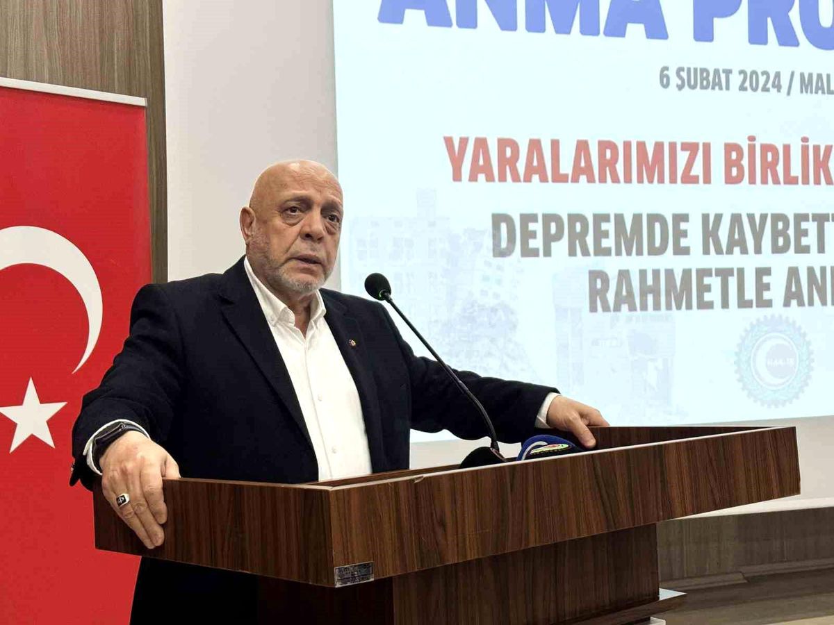 Hak-İş Genel Başkanı Mahmut Arslan: Türkiye\'nin deprem bölgesi Avrupa\'dan daha büyük