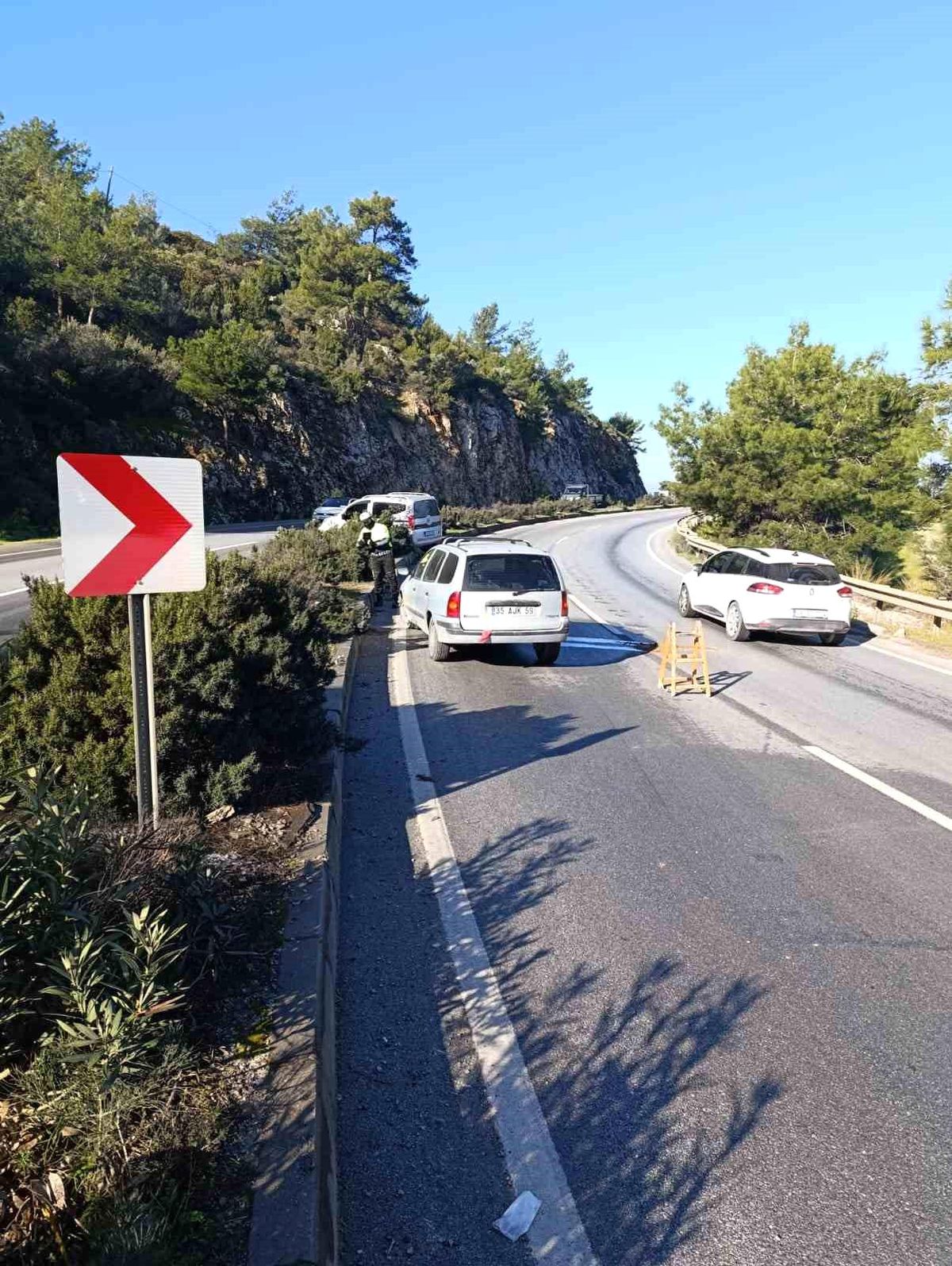 Muğla Milas-Bodrum Karayolunda Buzlanma Sebebiyle Trafik Kazası