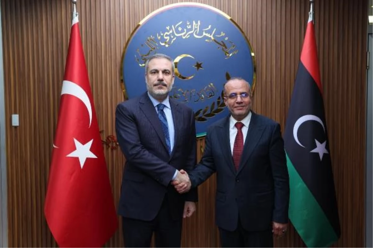 Bakan Hakan Fidan, Libya Başkanlık Konseyi Başkan Yardımcısı Abdullah El-Lafi ile görüştü