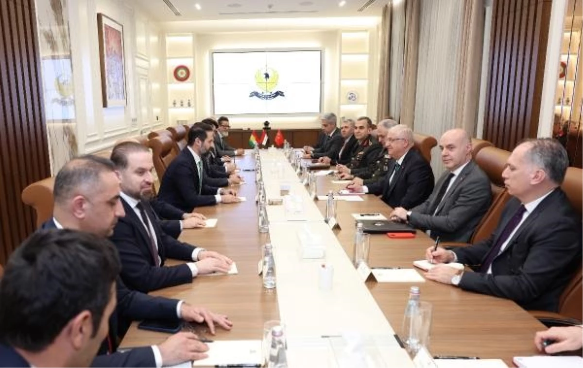 Milli Savunma Bakanı Yaşar Güler, IKBY Başbakan Yardımcısı Kubat Talabani ile görüştü