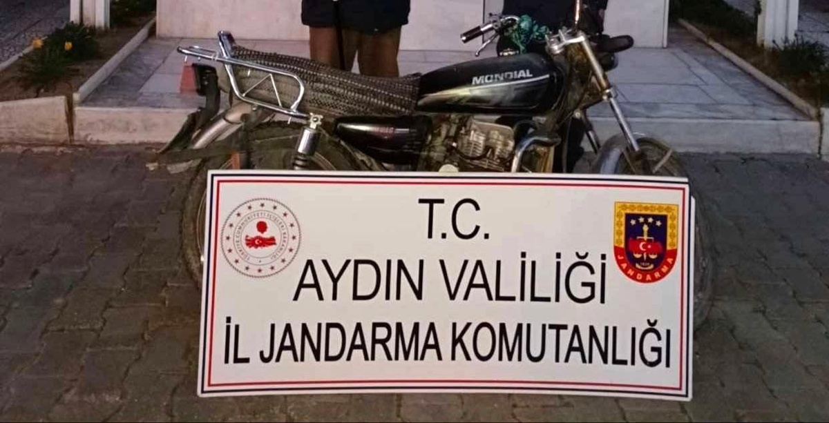 Aydın\'da Çalınan Motosiklet Bulundu, Hırsızlık Şüphelisi Gözaltına Alındı