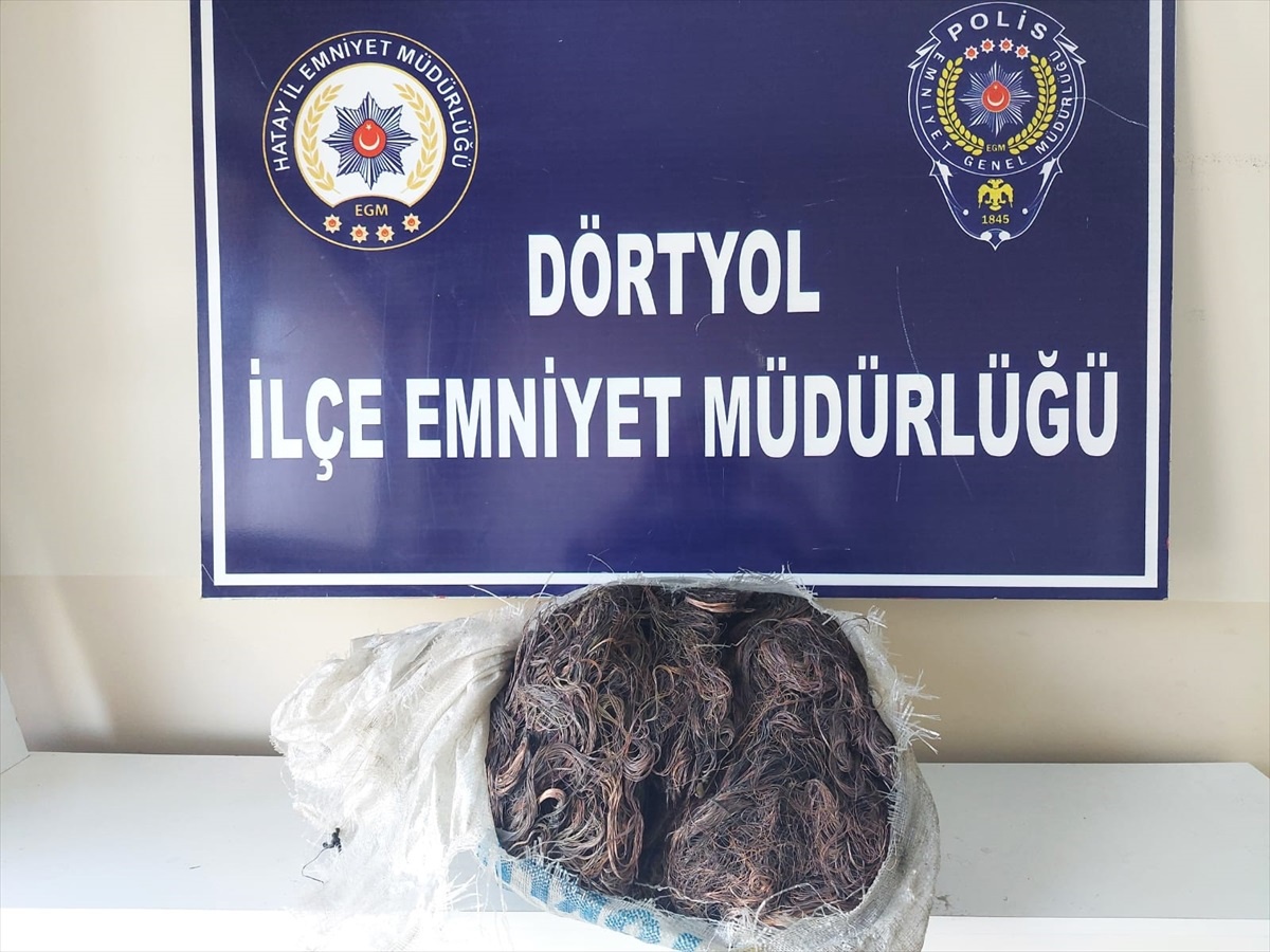 Hatay\'da kablo hırsızlığı şüphelisi tutuklandı