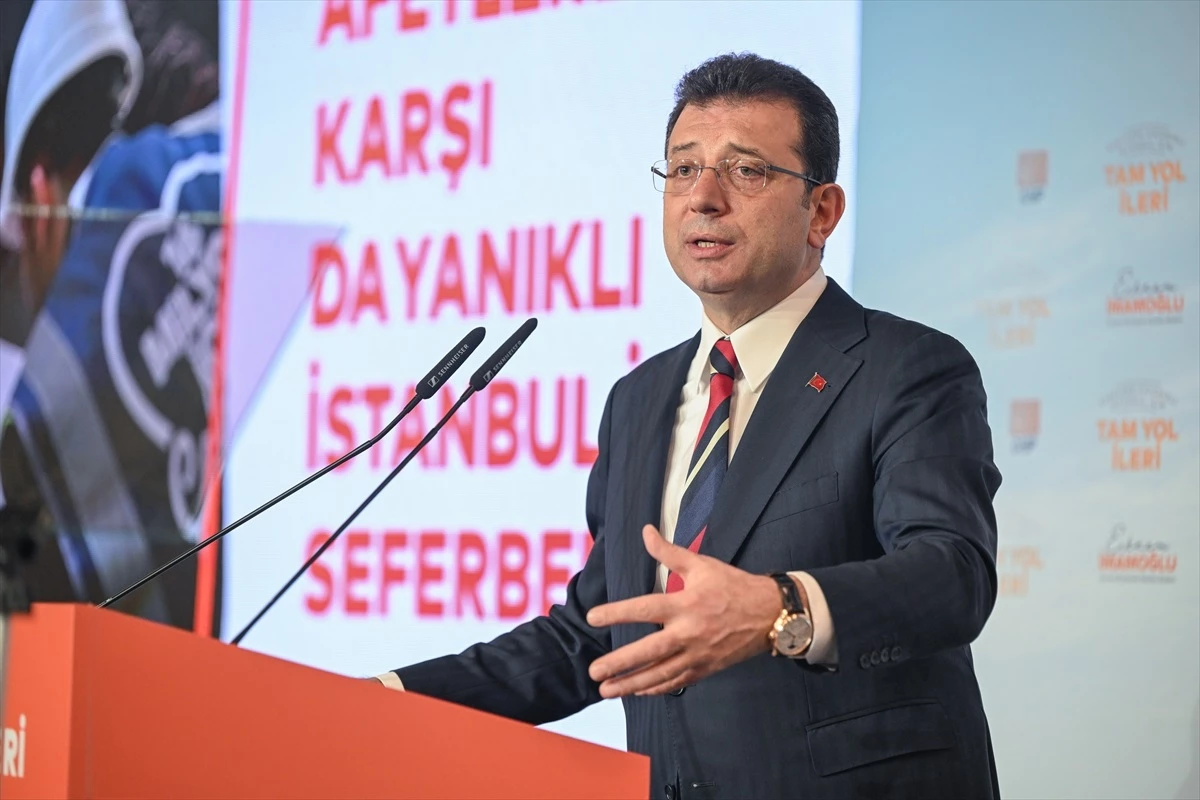 İBB Başkanı İmamoğlu, Afetlere Dayanıklı İstanbul İçin Projelerini Anlattı