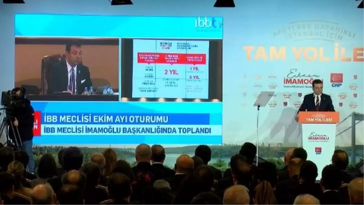 İmamoğlu, \'Afetlere Karşı Dayanıklı İstanbul\' projesini tanıttı