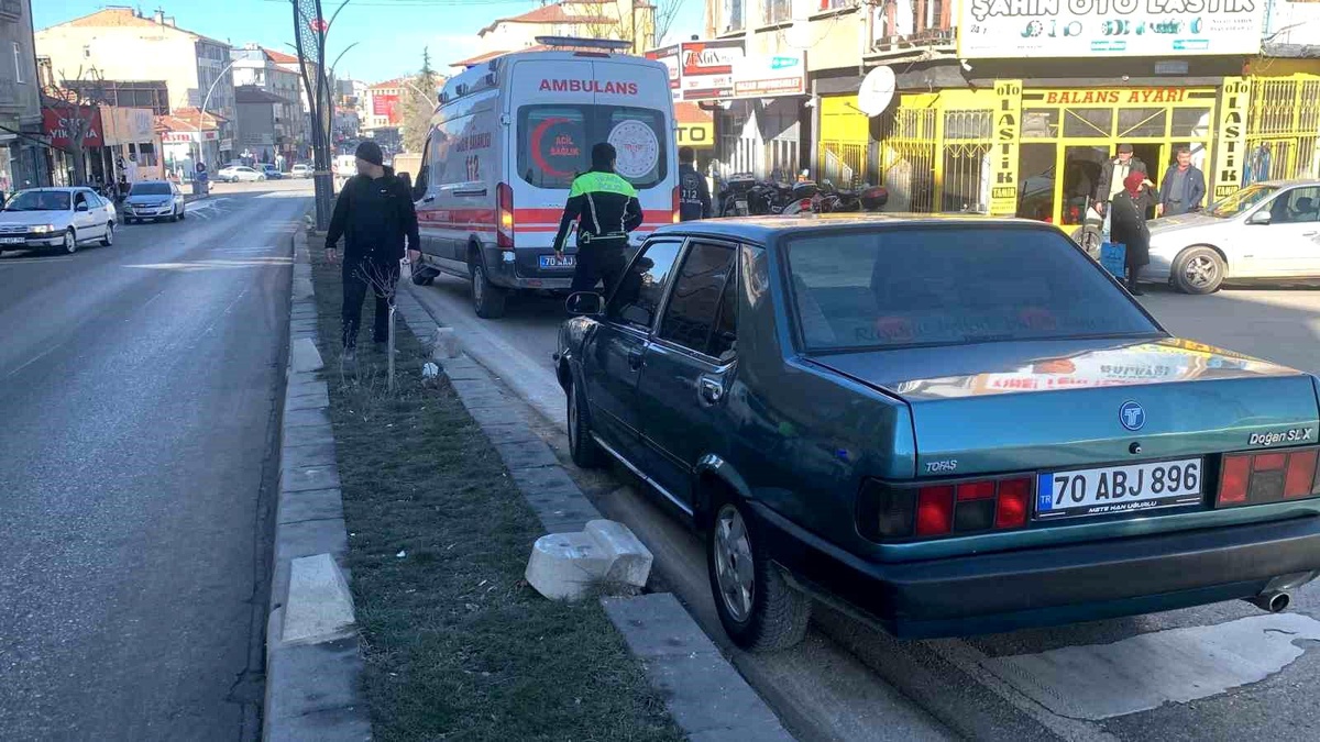 Karaman\'da yaşlı adam otomobilin çarpması sonucu yaralandı