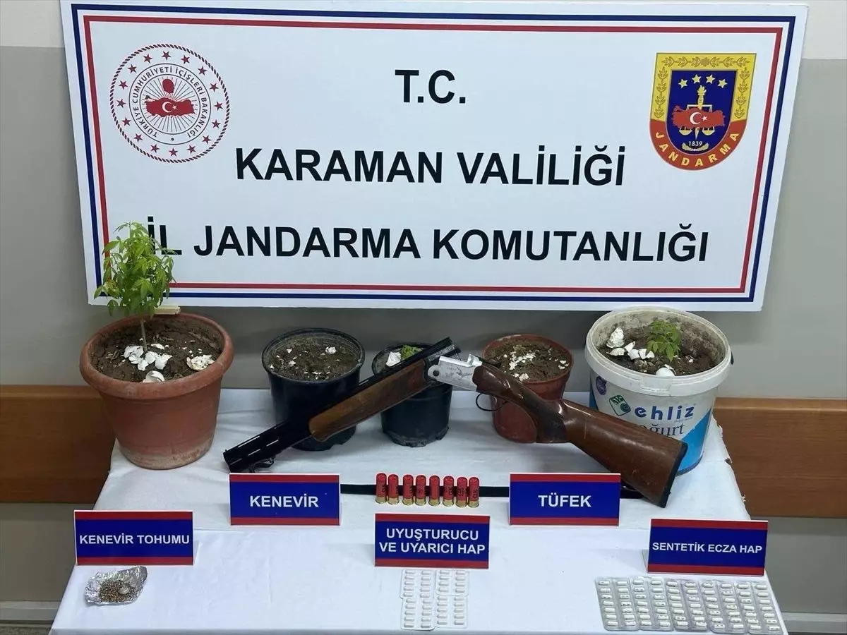 Karaman\'da uyuşturucu operasyonunda 1 şüpheli gözaltına alındı
