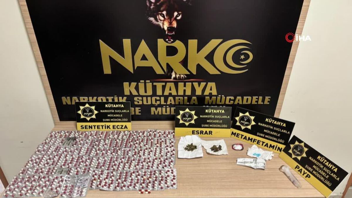 Kütahya\'da uyuşturucu operasyonunda 3 kişi tutuklandı
