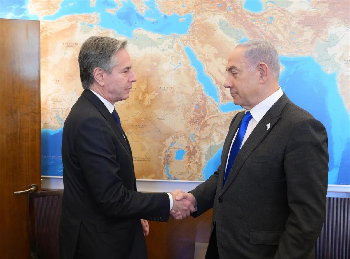 Netanyahu, Blinken ile görüşmek üzere bir araya geldi