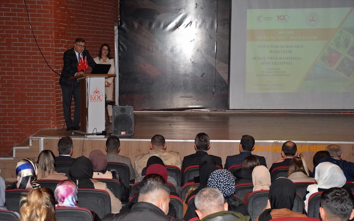 Şırnak Valisi Cevdet Atay, Silopi\'de istihdam garantili seracılık kursunun açılışına katıldı