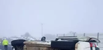 Elazığ kara yolunda sis nedeniyle meydana gelen kazada 7 kişi yaralandı