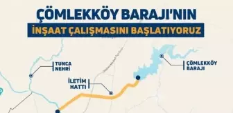 TARIM ve Orman Bakanı Yumaklı, Çömlekköy Barajı'nın İnşaatını Başlattı