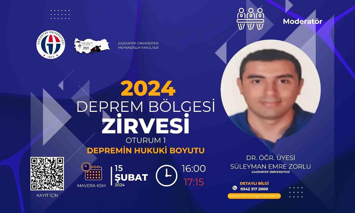 Deprem Bölgesi Zirvesi\'nde Depremin Hukuki Boyutu Konuşulacak