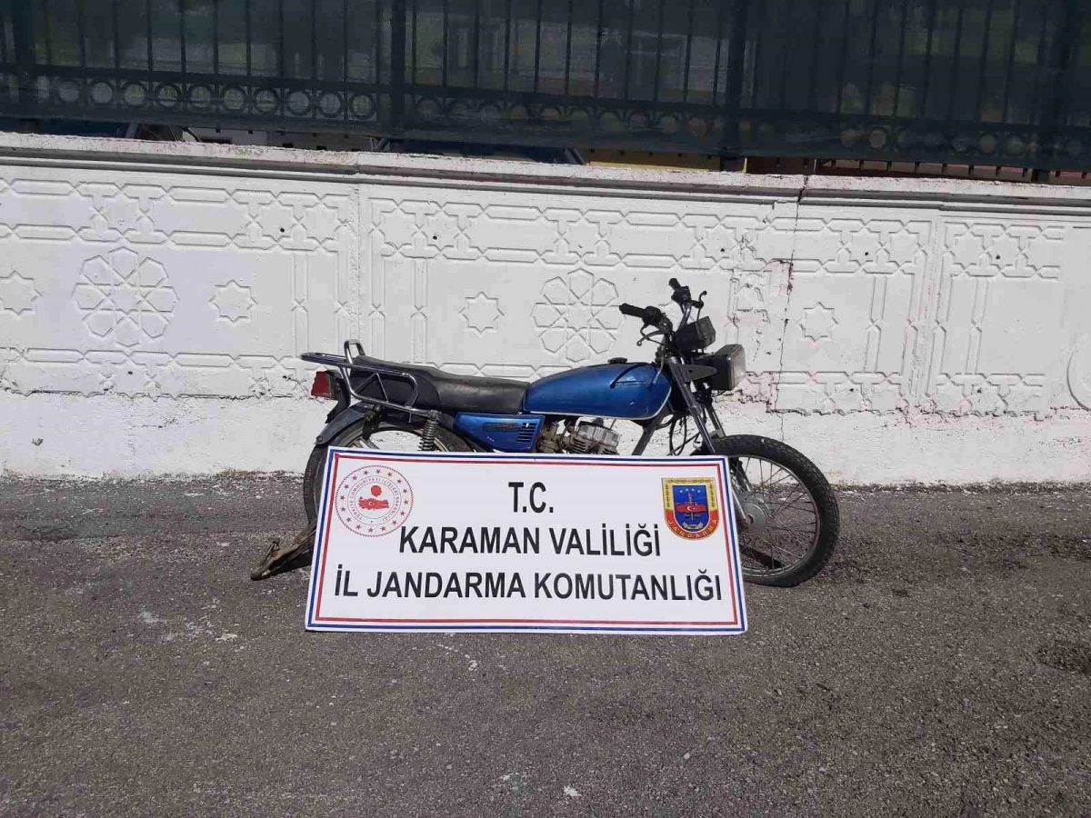 Karaman\'da Çalınan Motosiklet Sahibine Teslim Edildi